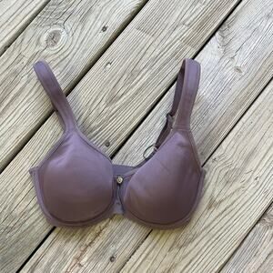 Understance Symmetry Flexwire Lightly Padded Demi Bra Mauve Size 30DD. NEW!